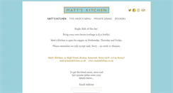 Desktop Screenshot of mattskitchen.co.uk